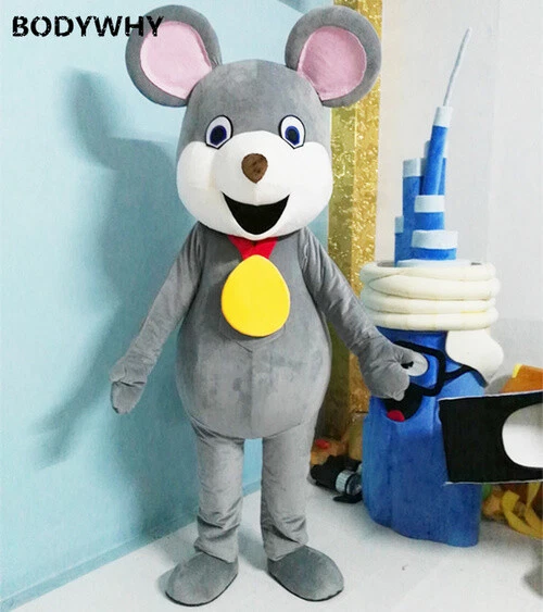 Fantasia de mascote de rato cosplay roupas de festa publicidade promoção carnaval - Imagem 1 de 1