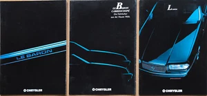 CHRYSLER Le Baron -80er/90er Jahre- Prospekt Brochure - SET mit 3 Prospekten - Bild 1 von 1