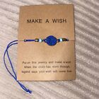 Make a Wish Handmade Natural Stone Charm Bracelet Bangle Friendship Card Jewelry
