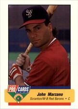 1994 Scranton/Wilkes-Barre Red Barons Fleer/ProCards #923 John Marzano