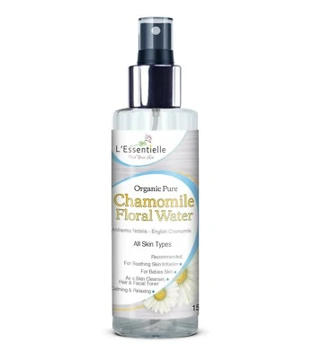 L’ESSENTIELLE Organic All Natural Roman Chamomile True Hydrosol Floral Water Baby Wash 150ml