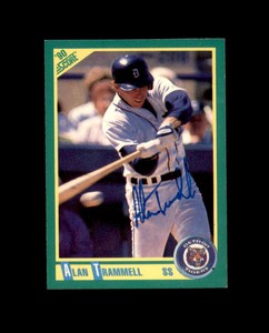 Alan Trammell Hand Signed 1990 Score Detroit Tigers Autograph