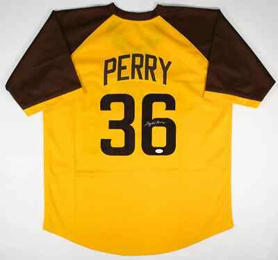 Gaylord Perry Signed San Diego Padres Throwback Jersey JSA COA/ 1978 NL Cy Young - Image 1 of 4