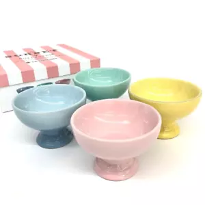 Le Creuset Tableware Ice Cream Cups Pack of 4 Matte Pastel Sorbet Collection NEW - Picture 1 of 1
