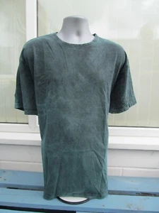 Outer Vision Retro Grunge Distressed Men T-Shirt FURIOUS BLUE 2XL 'vintage' - Picture 1 of 6