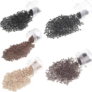 5mm 3mm 6mm Silicone Lined Micro link nano Ring Crimp Beads for Hair Extensions - Picture 1 of 26