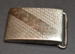 VTG Raimond Sterling Solid Sterling silver 42 x 28mm belt buckle for 1" belts - Picture 1 of 3