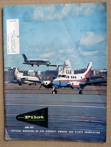 AOPA Pilot Magazine Vtg June 1973 Thievery Rodeo Circuit Spin Training RNAV - Imagen 1 de 3