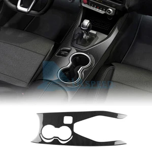 For Ford Mustang 2024-25 Carbon Fiber Center Console Gear Shift Panel Trim Frame - Picture 1 of 9