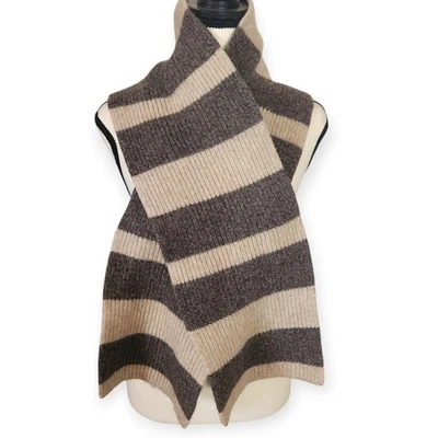 Bufanda cálida de invierno a rayas dinero antiguo 100 % lana de cordero para hombre Foto 1 de 4