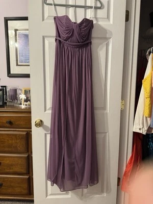Formal Gown By David’s Bridal  Color Is Wisteria. Size 6.  Excellent Condition.  - Image 1 of 4