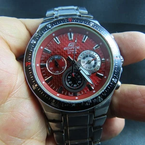 EF-552 Casio Edifice Chronograph 24 Hours 100M Quartz Men Watch - Picture 1 of 11