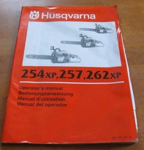 Manual de operador Husqvarna 1018629-32 254XP 257 262XP - Imagen 1 de 12