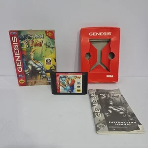 Earthworm Jim 2 Sega Genesis Cartucho Papel Caja Deslizante - Probado Funciona - Imagen 1 de 9