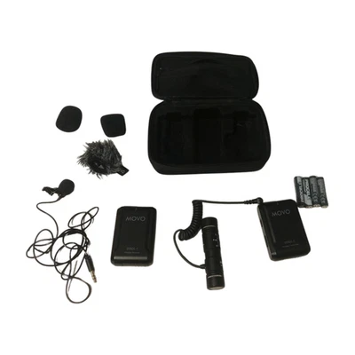 🎤 Movo WMX-1 Wireless Lavalier Microphone System – Transmitter & Receiver Set - Image 1 of 4