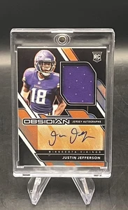 Justin Jefferson 2020 Obsidian Rookie Jersey Auto Patch #209 #/99 Football Card! - Picture 1 of 2