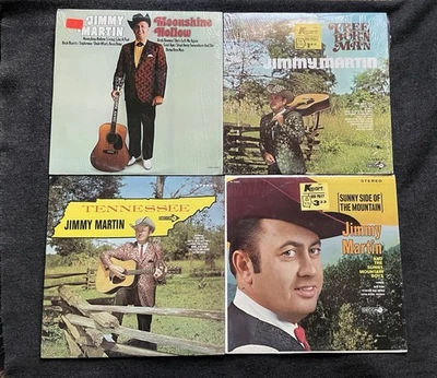 Jimmy Martin Vinyl Record Lot (4) All M Bluegrass Tennessee Moonshine Sunny Free - Image 1 of 3