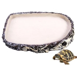 Reptile Waterer, Reptile Feeder, Aquarium Accessories, Turtle Bowl, Terrarium - Picture 1 of 7
