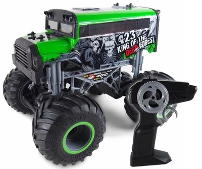 Amewi Crazy SchoolBus Monster Truck 1:16 RTR Verde Automodello elettrico - Immagine 1 di 4