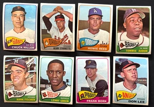 Vintage 1965 Topps Baseball High # Lot x8 531 539 544 567 585 588 592 595 - Picture 1 of 2