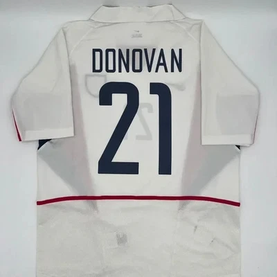 Camiseta deportiva de fútbol Donovan #21 USMNT 2002/2003 local original Nike de colección rara (M) Foto 1 de 4