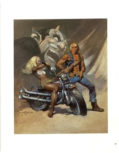 Frank Frazetta Kunstdruck - TEUFELSREITER Pfauenpresse / Bantam 1980 - Bild 1 von 1