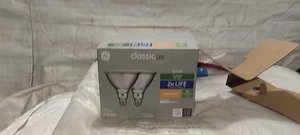 2-Pack GE Classic LED 90w/15w Warm White Dimmable Outdoor Floodlight Par38 - NEW - Picture 1 of 5