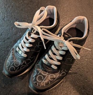 Zapatillas deportivas Calvin Klein Clery Espresso de cuero con logotipo talla para mujer talla 9 Foto 1 de 4