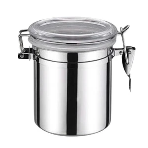Stainless Steel Canister Stylish Sealed Jar Stainless Steel Food Storage - Bild 1 von 14