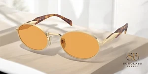Gafas de sol para mujer PRADA PR 65ZS ZVN02Z oro pálido naranja 55 mm - Imagen 1 de 2