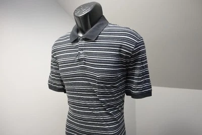Camisa informal de manga corta a rayas polo de diseñador Vince para hombre talla grande Foto 1 de 4