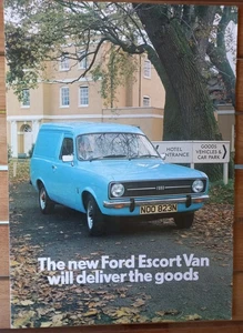 Brochure - Ford Escort Mk II Van 1975 - Own Collection - Great Condition - Picture 1 of 2