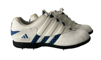  Vintage Adidas White Leather Cricket SAMPLE Shoes UK 5.5 Collectible 1996 - Image 1 of 4