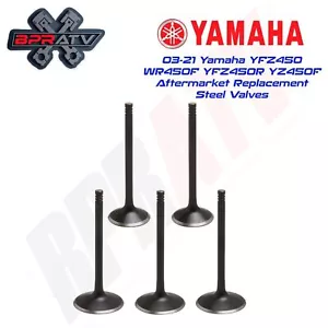 03-21 Yamaha YFZ450 WR450F YFZ450R YZ450F Aftermarket Replacement Steel Valves - Picture 1 of 2