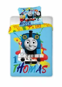 NEW Thomas & Friends Tank Engine Baby Toddler Bedding Set 100% COTTON Cot 1 - Picture 1 of 3