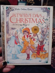 The Twelve Days of Christmas Christmas Carol a Little Golden Book 1983 J~454-09 - Picture 1 of 3
