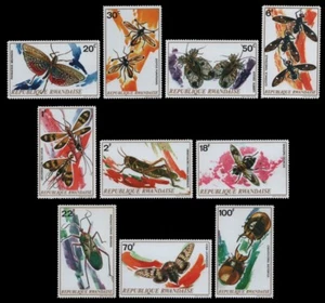 Ruanda 1973 - Mi-N.o 538-547 A ** - Estampillada sin montar o nunca montada - insectos / insectos - Imagen 1 de 1