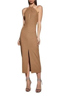 Kianna Chloe Midi Dress in Brown Size 6 AU - Picture 1 of 4