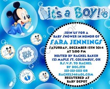 disney baby shower invitations