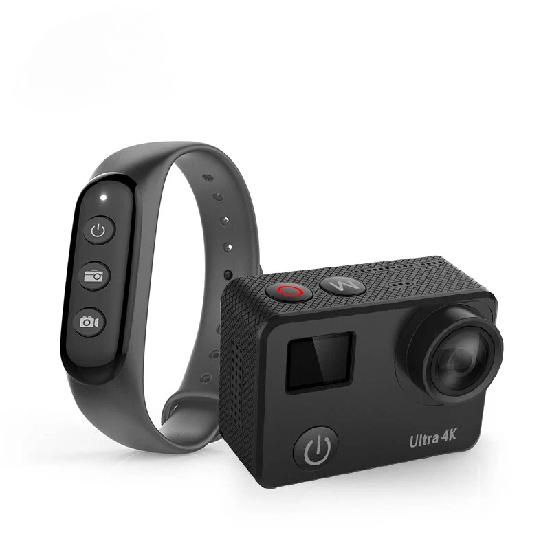 Outdoor Mini Cam Wifi 4k Sport Video Touch Dual Screen Waterproof Action Camera - Image 1 of 4