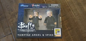 2020 SDCC VINIMATES VINYL FIGURE 2 PACK BUFFY VAMPIRE ANGEL & SPIKE ONLY 250  - Picture 1 of 2