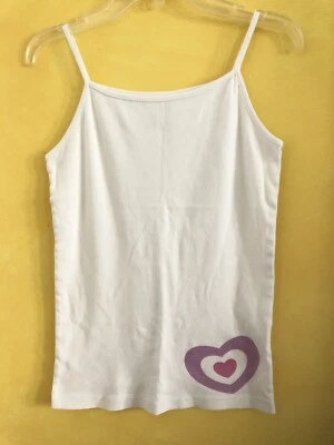 Girl's Green Cotton by Garnet Hill Kids Heart Sleeveless Pajama Top Size XL - Image 1 of 3