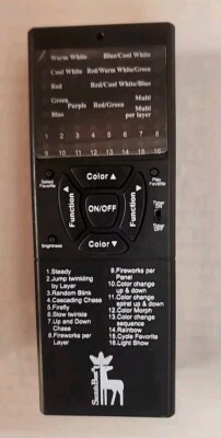 Santa's Best Christmas Tree Remote Model 137ITR5-1701B1W TESTED - Image 1 of 2