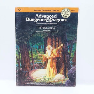 VINTAGE TSR DUNGEONS AND DRAGONS C4 9107 TO FIND A KING - Picture 1 of 3