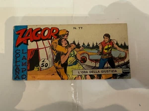 ZAGOR A STRISCIA QUARTA (4°) SERIE N 77 - ORIGINALE COLLANA LAMPO - Foto 1 di 5