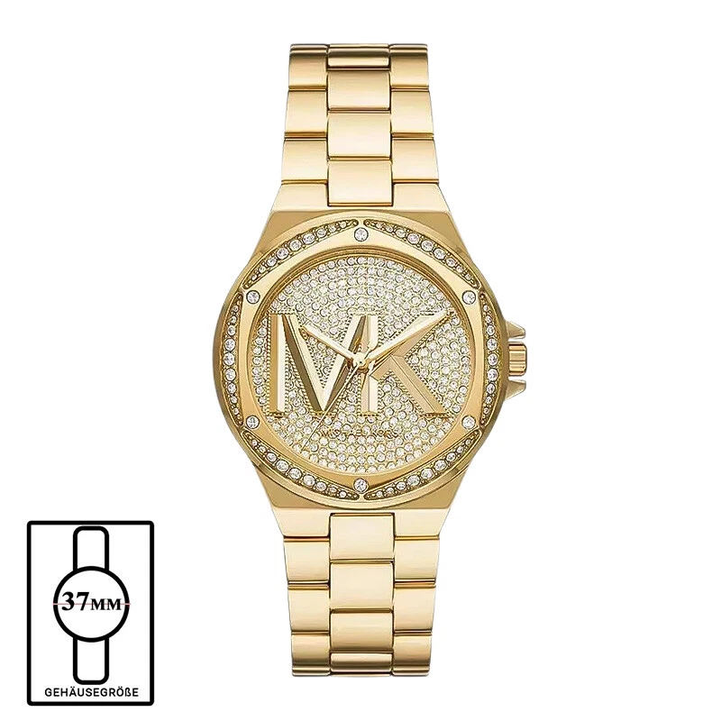 Damen Armbanduhr LENNOX MK7229 Quarzuhr 37mm Goldfarbenes - Bild 1 von 4