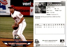 Greg Buchanan 2006 Choice Tri-City ValleyCats #01 Card *AutographDen*