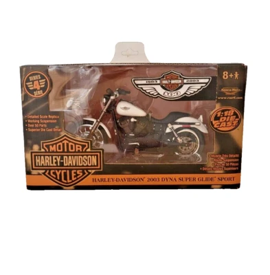 Harley Davidson 2003 Dyna Super Glide Sport 1:18 Diecast 100th Anniversary - Image 1 of 4