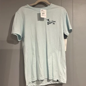 NWT Quiksilver Tee Shirt Boys Large 14/16 Light Blue Touch Of Paradise NEW $22 - Picture 1 of 6