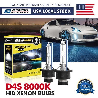 2Pcs D4S 8000K Super Bright HID Xenon Conversion Kit For 2007-2015 Lexus GS350 - Image 1 of 4
